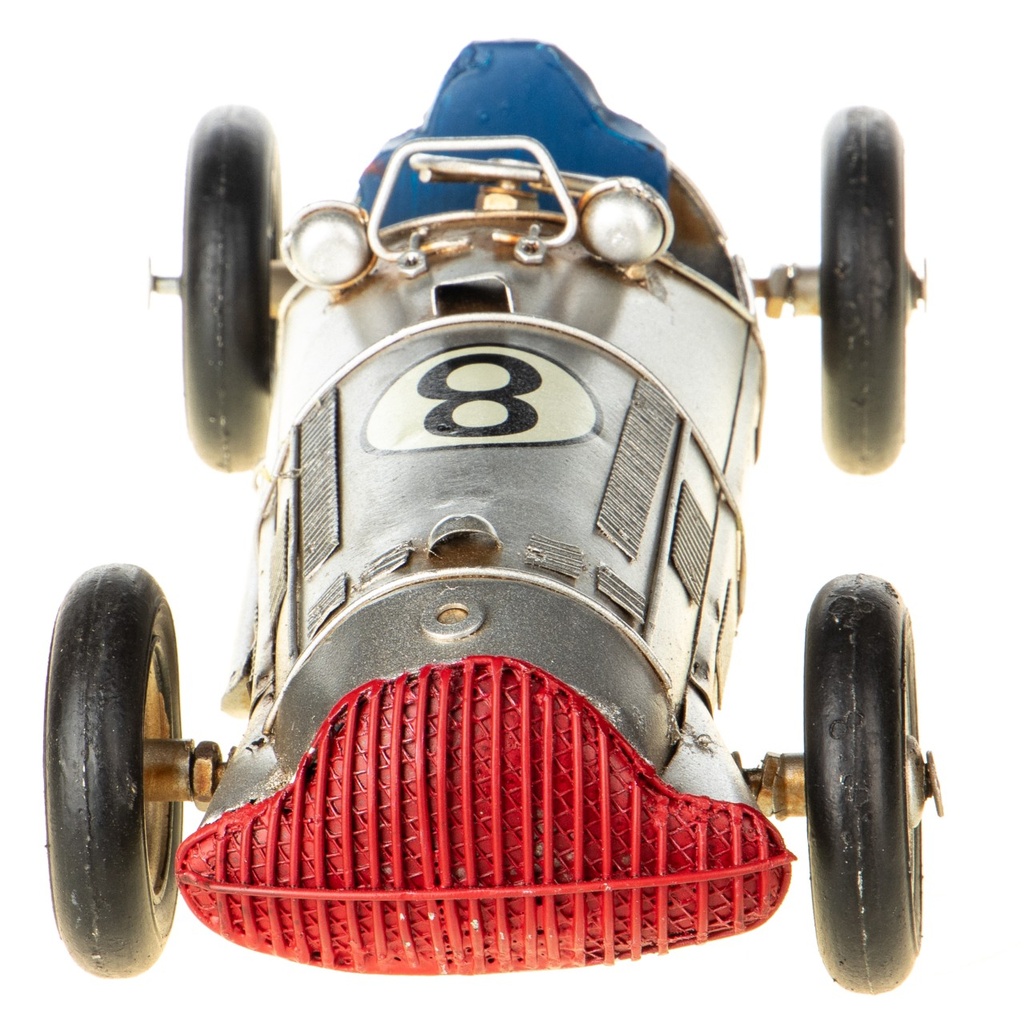 [LA-1822252] Blechmodell Blechauto Oldtimer Rennwagen Sportwagen Silber klassisch Bild 4