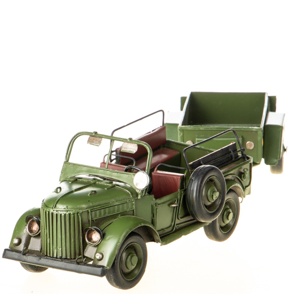 [LA-1822261] Blechmodell Militär Geländewagen mit Anhänger Bild 2