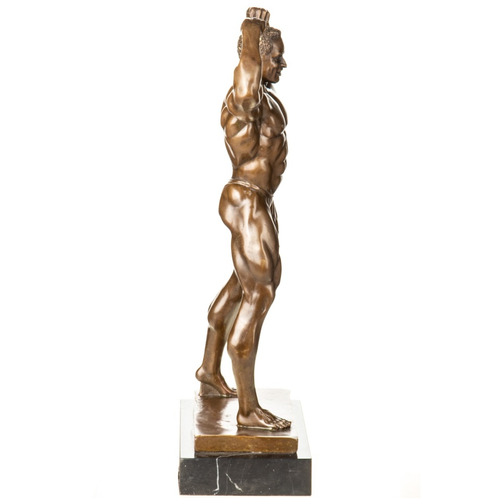 [LA-1822298] Bronzeskulptur Bronzefigur Bodybuilder Bild 2
