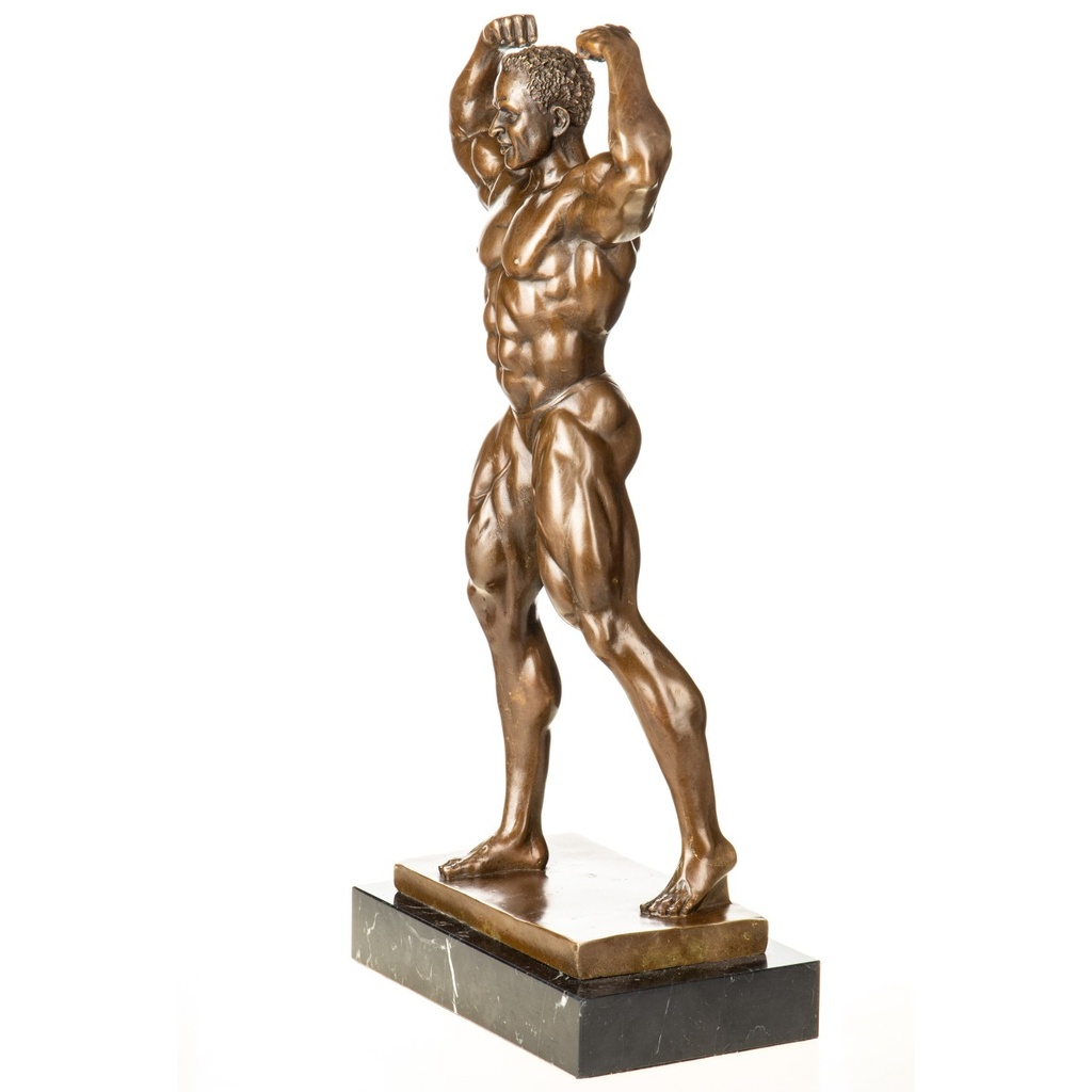 [LA-1822298] Bronzeskulptur Bronzefigur Bodybuilder Bild 3