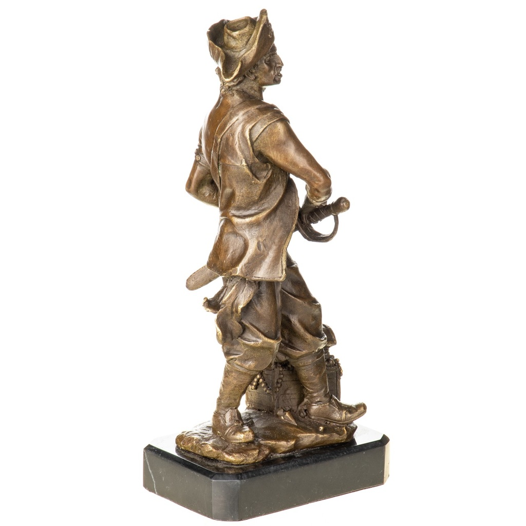 [LA-1822299] Bronzeskulptur Bronzefigur Pirat Bild 5