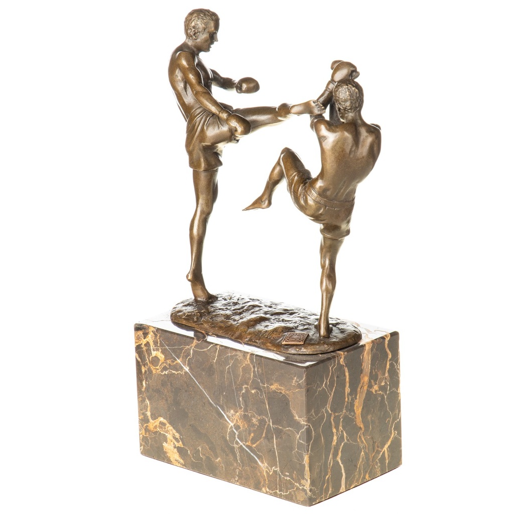 [LA-1822302] Bronzeskulptur Bronzefigur Kickboxer Bild 4