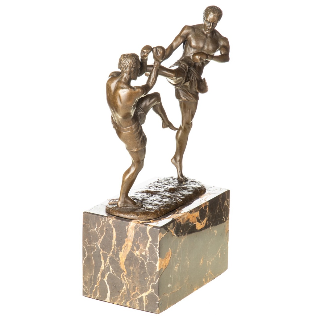 [LA-1822302] Bronzeskulptur Bronzefigur Kickboxer Bild 5