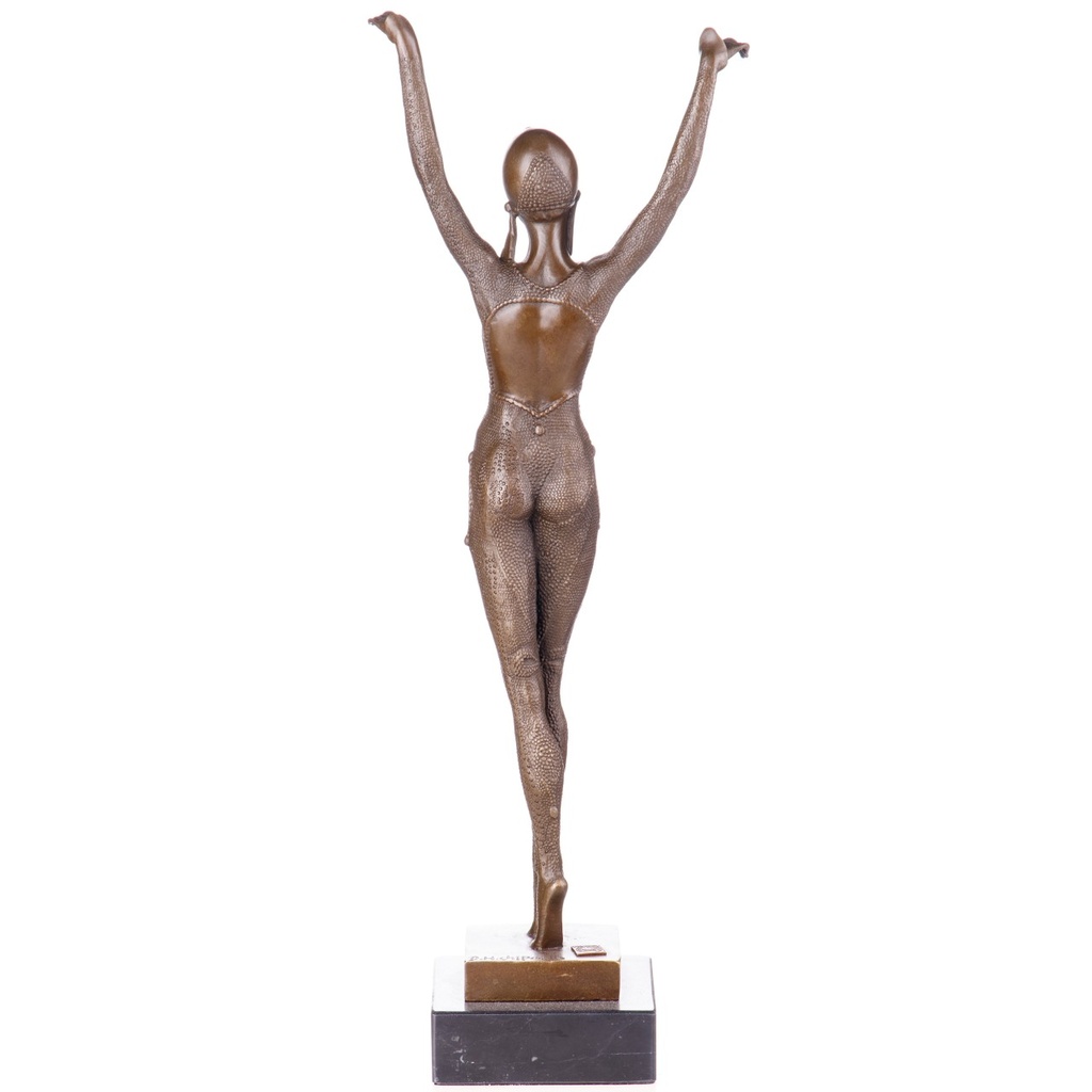 [2119798] Art Deco Bronzefigur Tänzerin Dourga nach D.H.Chiparus Bild 3