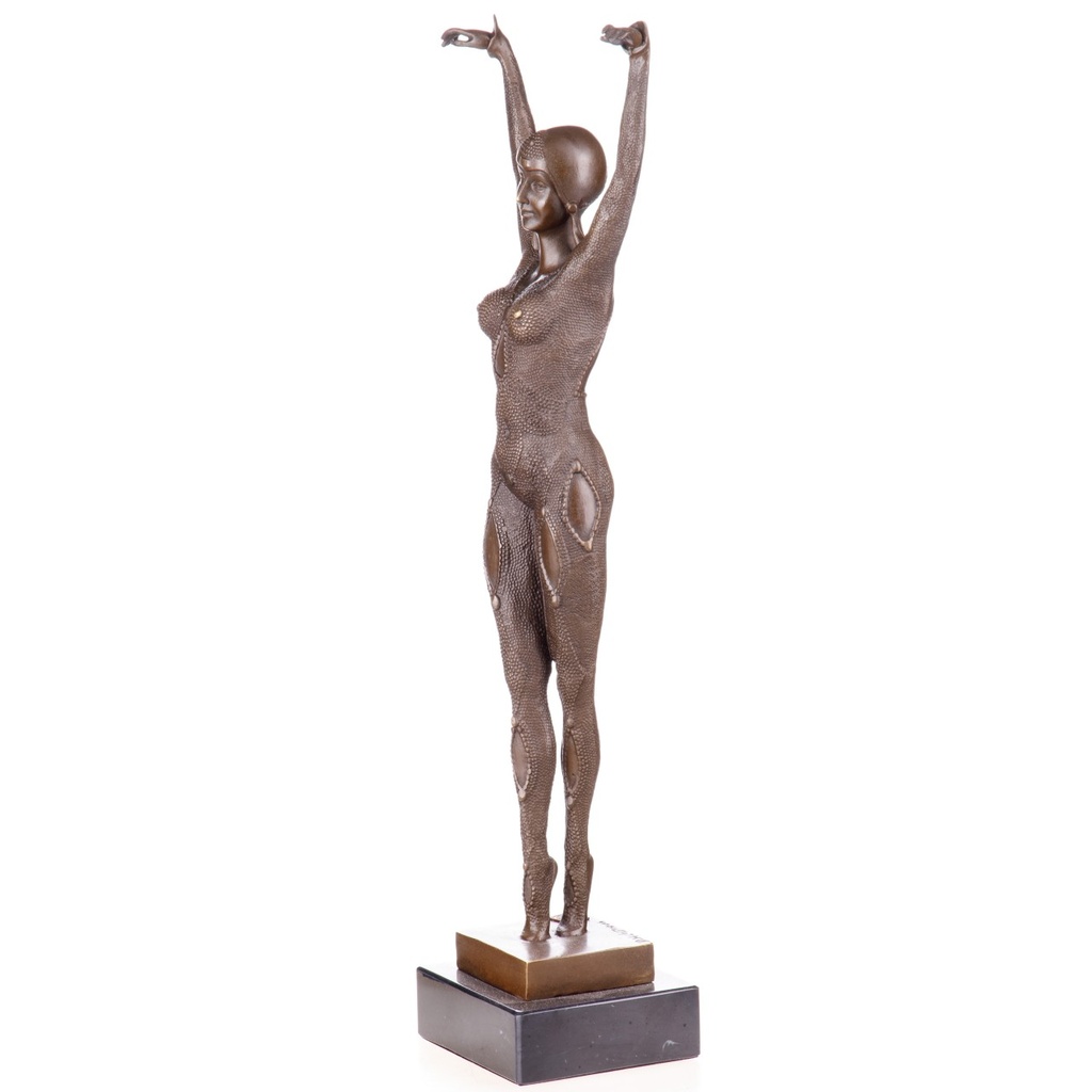 [2119798] Art Deco Bronzefigur Tänzerin Dourga nach D.H.Chiparus Bild 4