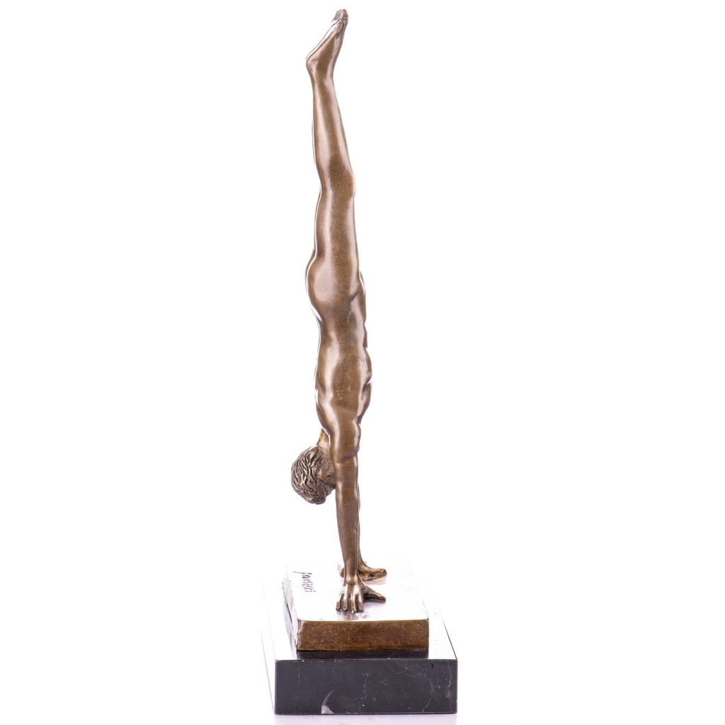 [LA-1822310] Bronzeskulptur Bronzefigur Mann im Handstand Bild 4