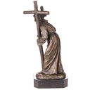 [LA-1822327] Bronzeskulptur Bronzefigur Jesus mit Kreuz Bild 3