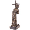 [LA-1822327] Bronzeskulptur Bronzefigur Jesus mit Kreuz Bild 4