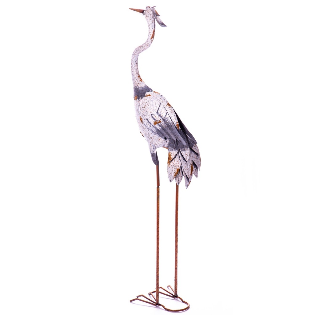[LA-1822330] Metall Gartenfigur Kranich Bild 2