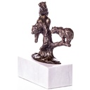 [LA-1822339] Bronzeskulptur Bronzefigur Bärenfamilie auf Baum Bild 2