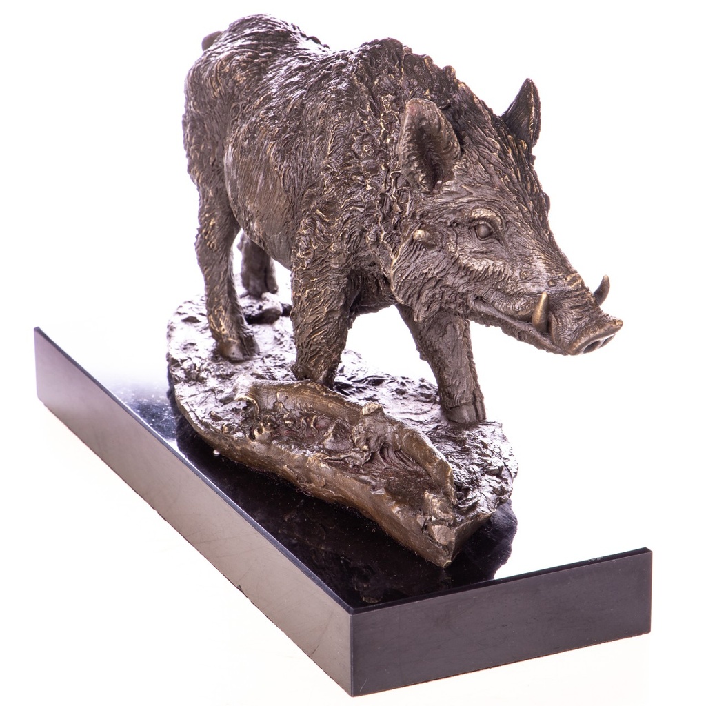 [LA-1822341] Bronzeskulptur Bronzefigur Wildschwein Bild 3