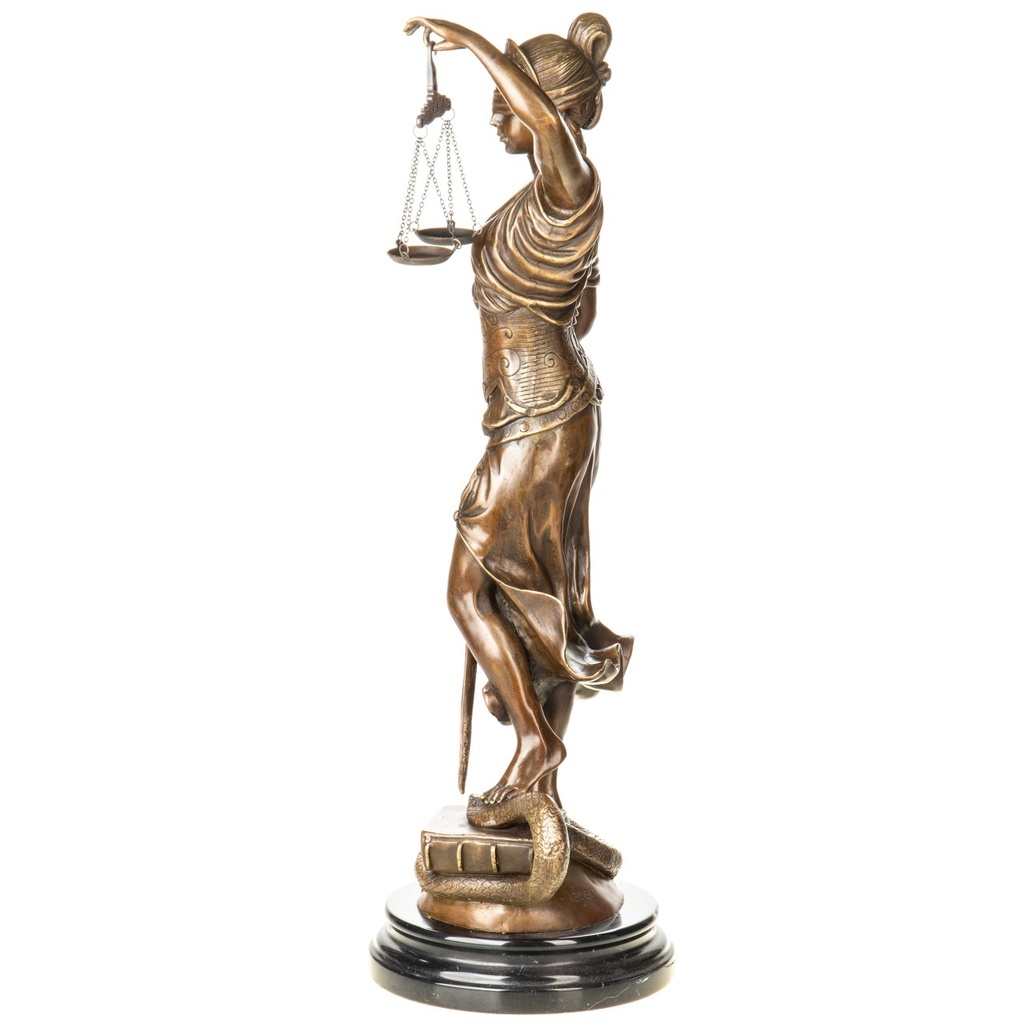 [LA-1822342] Bronzeskulptur Bronzefigur Justitia Bild 3
