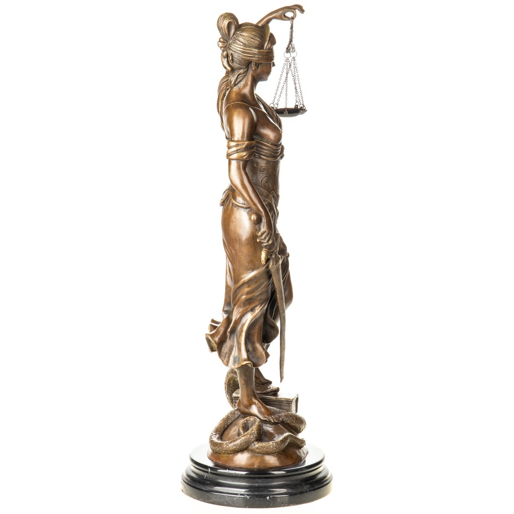 [LA-1822342] Bronzeskulptur Bronzefigur Justitia Bild 5