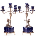 [LA-1822347] Porzellan mit Bronze Kerzenleuchter Set/2 Bild 3