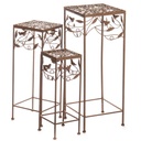 [LA-1822366] Metall Blumenhocker Set/3 Bild 2