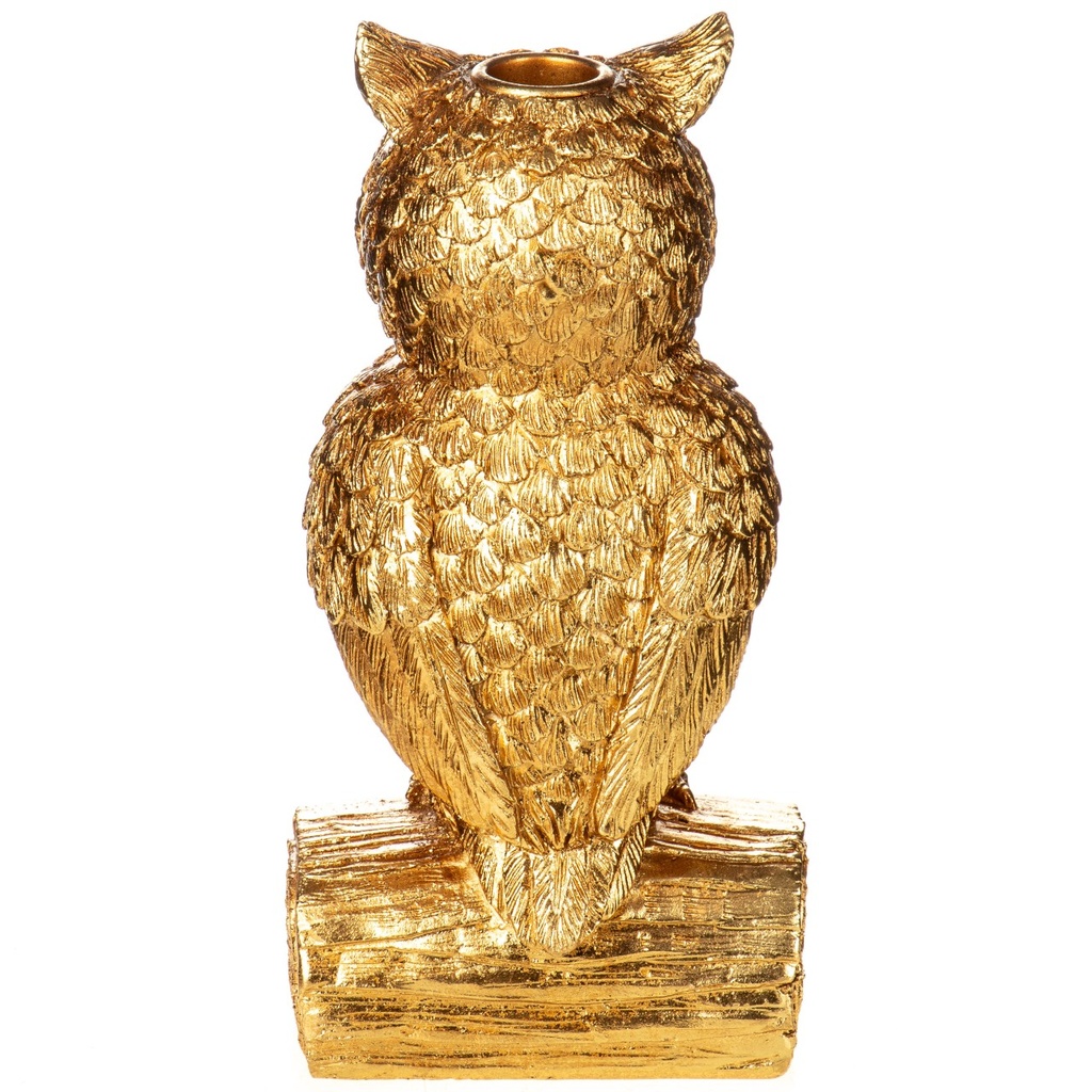 [LA-1822373] Polyresinfigur Kerzenständer Eule Bild 2