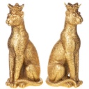 [LA-1822374] Polyresinfigur Kerzenständer Set/2 Leoparden Bild 2
