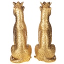 [LA-1822374] Polyresinfigur Kerzenständer Set/2 Leoparden Bild 3