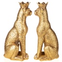 [LA-1822374] Polyresinfigur Kerzenständer Set/2 Leoparden Bild 4