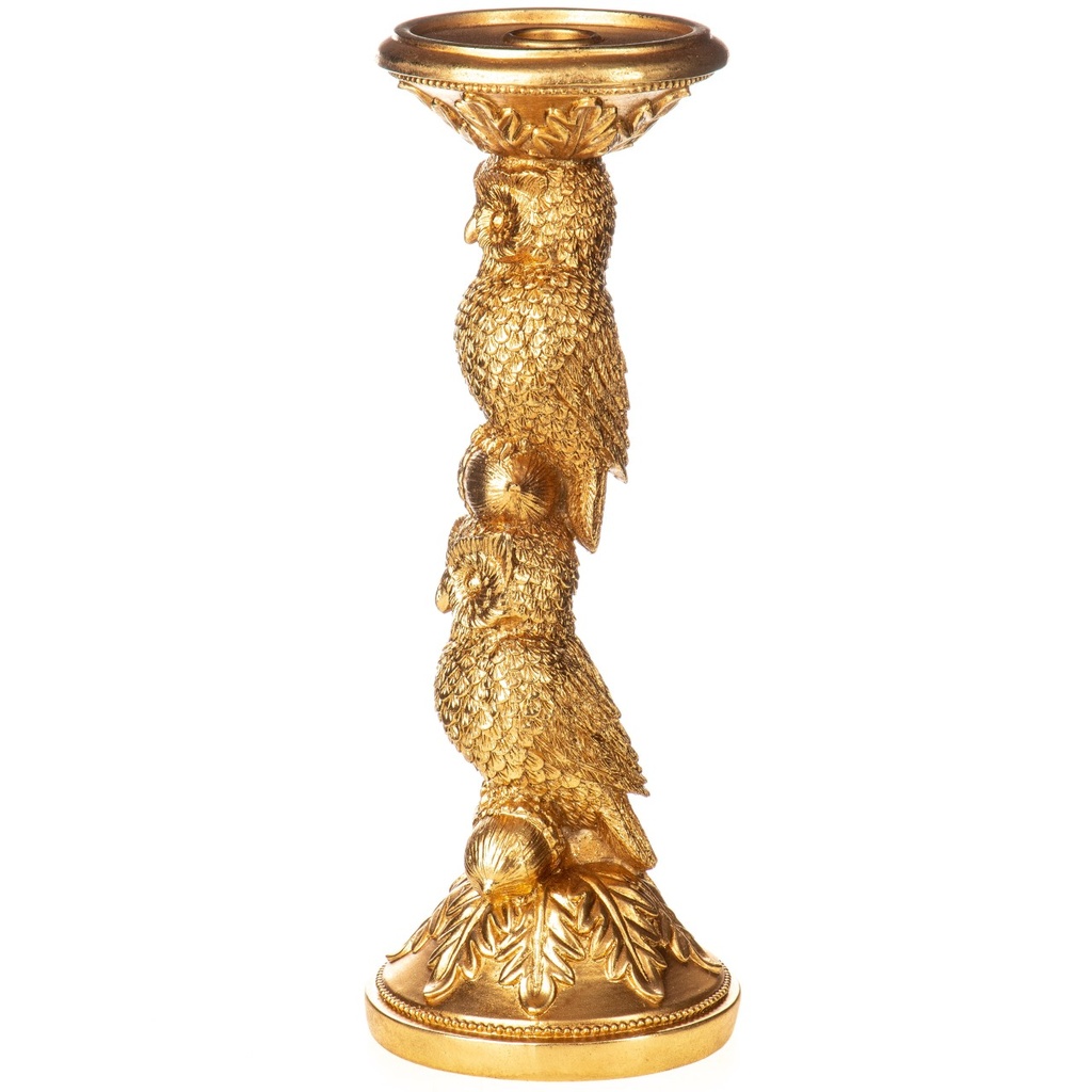 [LA-1822375] Polyresinfigur Kerzenständer Eulen Bild 3