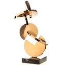 [LA-1822386] Moderne Edelstahl Skulptur Roségold Verchromt Bild 3