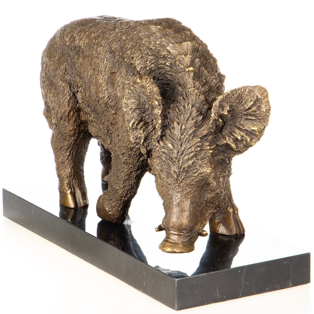 [LA-1822395] Bronzeskulptur Bronzefigur Wildschwein Bild 4