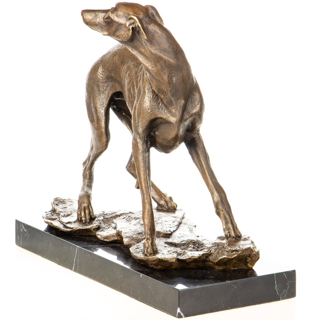 [LA-1822397] Bronzeskulptur Bronzefigur Windhund Bild 5