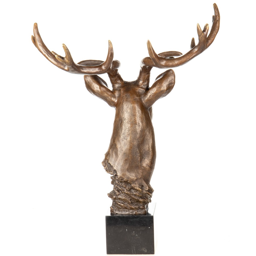 [LA-1822398] Bronzeskulptur Bronzefigur Hirsch Bild 4