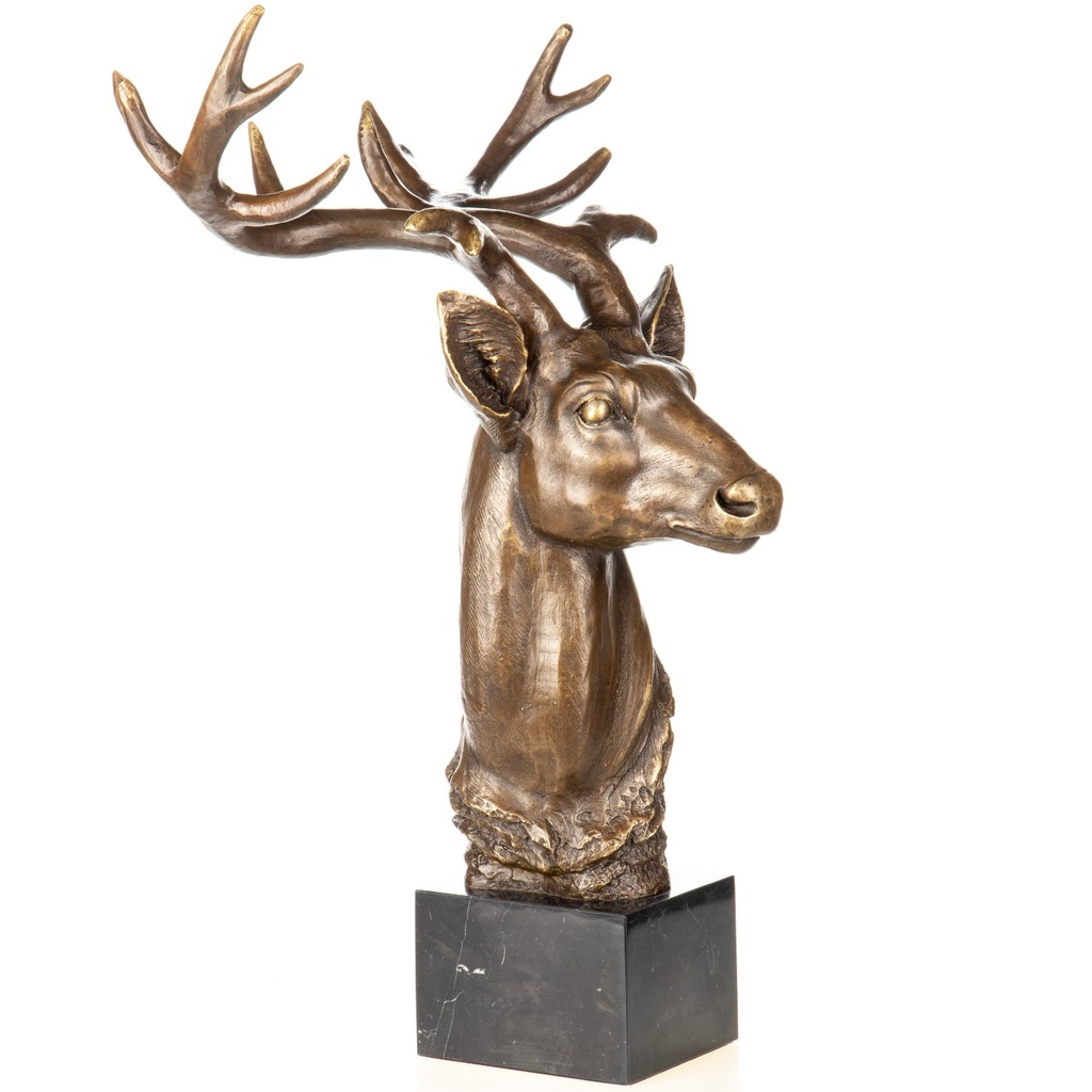 [LA-1822398] Bronzeskulptur Bronzefigur Hirsch Bild 5