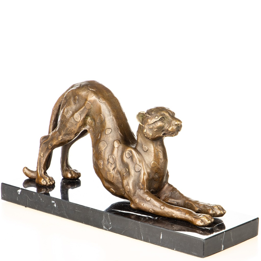 [LA-1822399] Bronzeskulptur Bronzefigur Leopard Bild 3