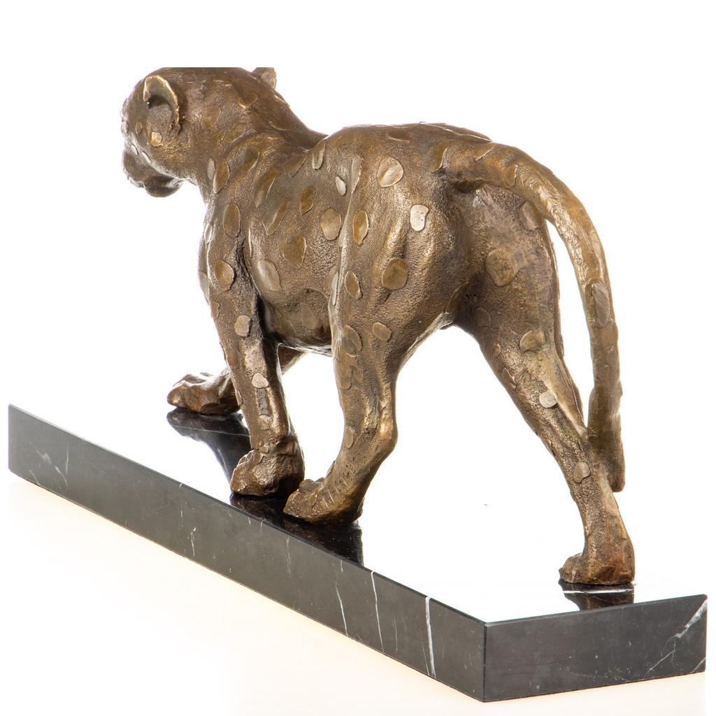 [LA-1822400] Bronzeskulptur Bronzefigur Leopard Bild 2