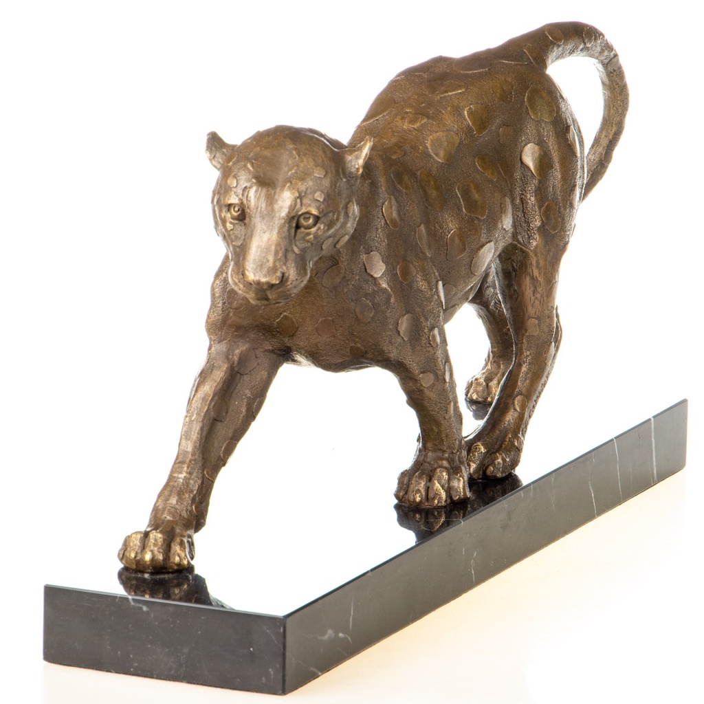 [LA-1822400] Bronzeskulptur Bronzefigur Leopard Bild 4