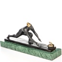 [LA-1822403] Moderne Bronzefigur Curler Bild 3