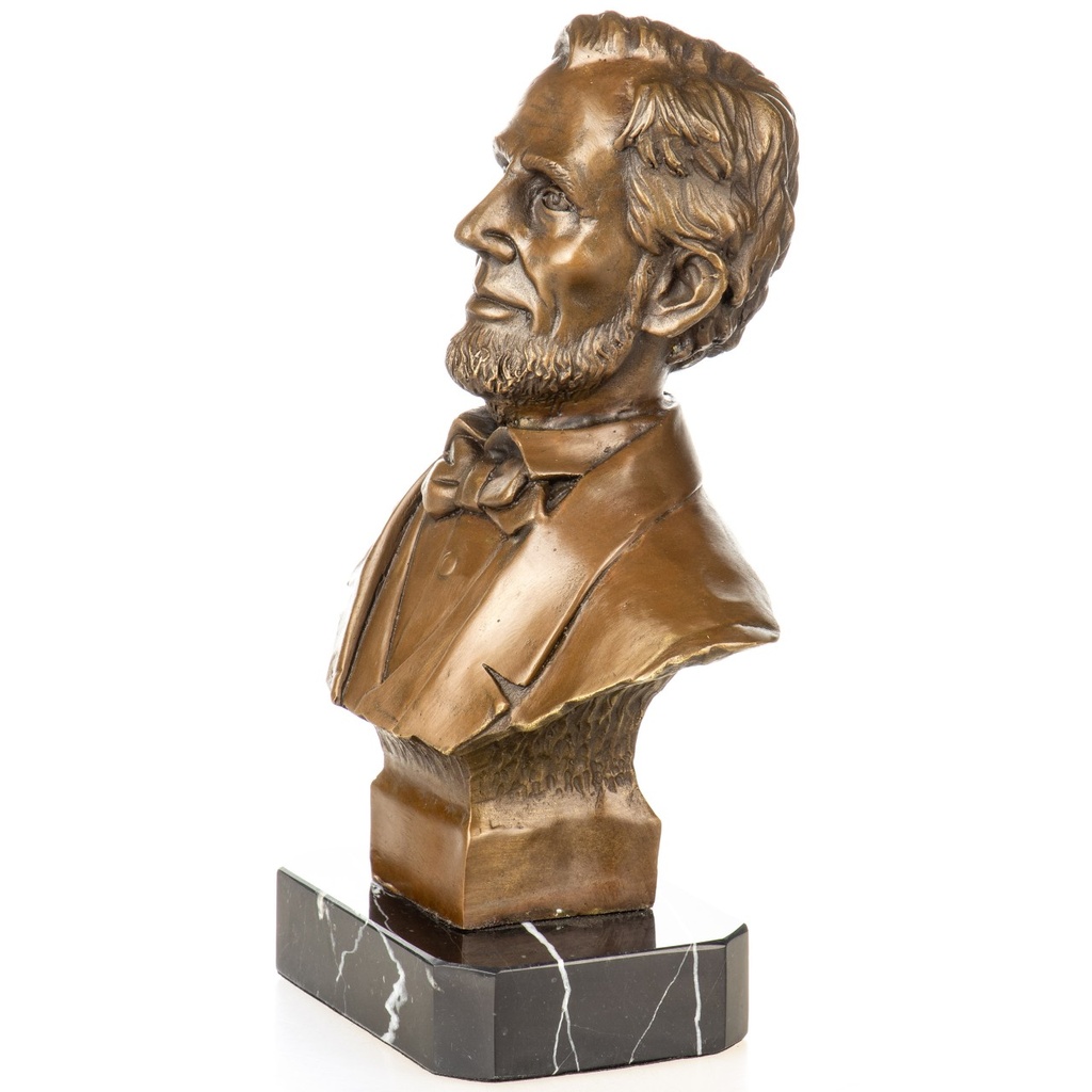 [LA-1822404] Bronzeskulptur Bronzefigur Büste Abraham Lincoln Bild 4