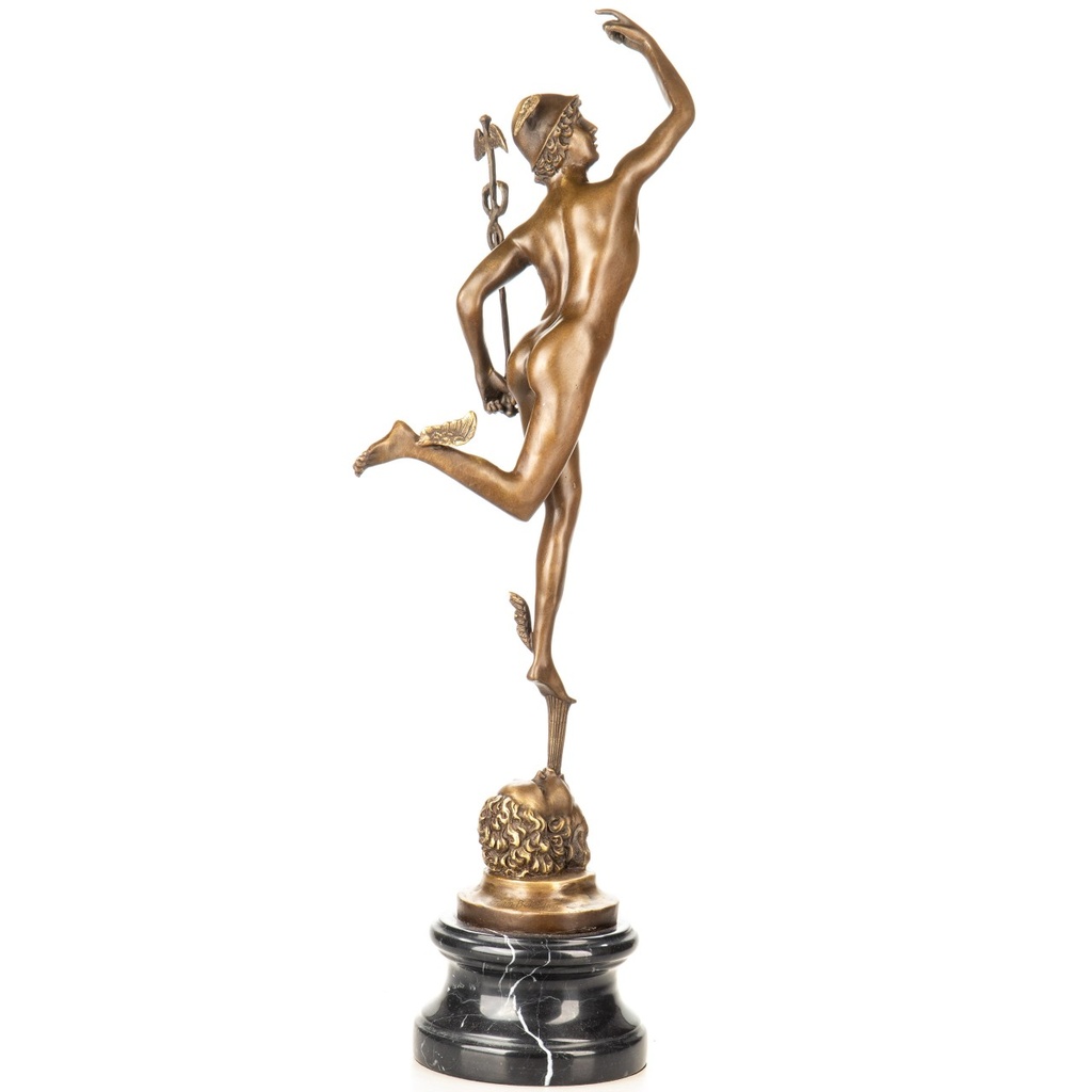 [LA-1822406] Bronzeskulptur Bronzefigur Hermes Bild 2