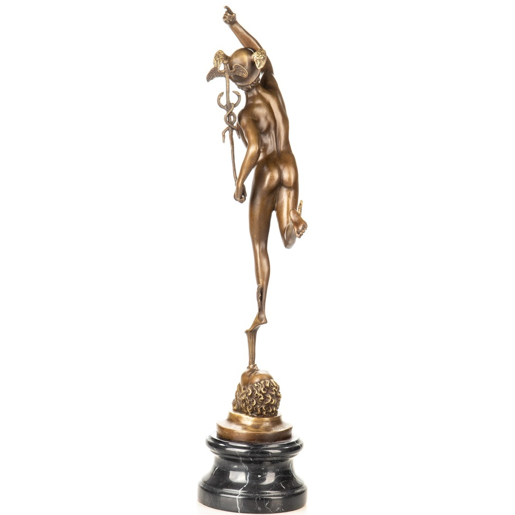 [LA-1822406] Bronzeskulptur Bronzefigur Hermes Bild 3