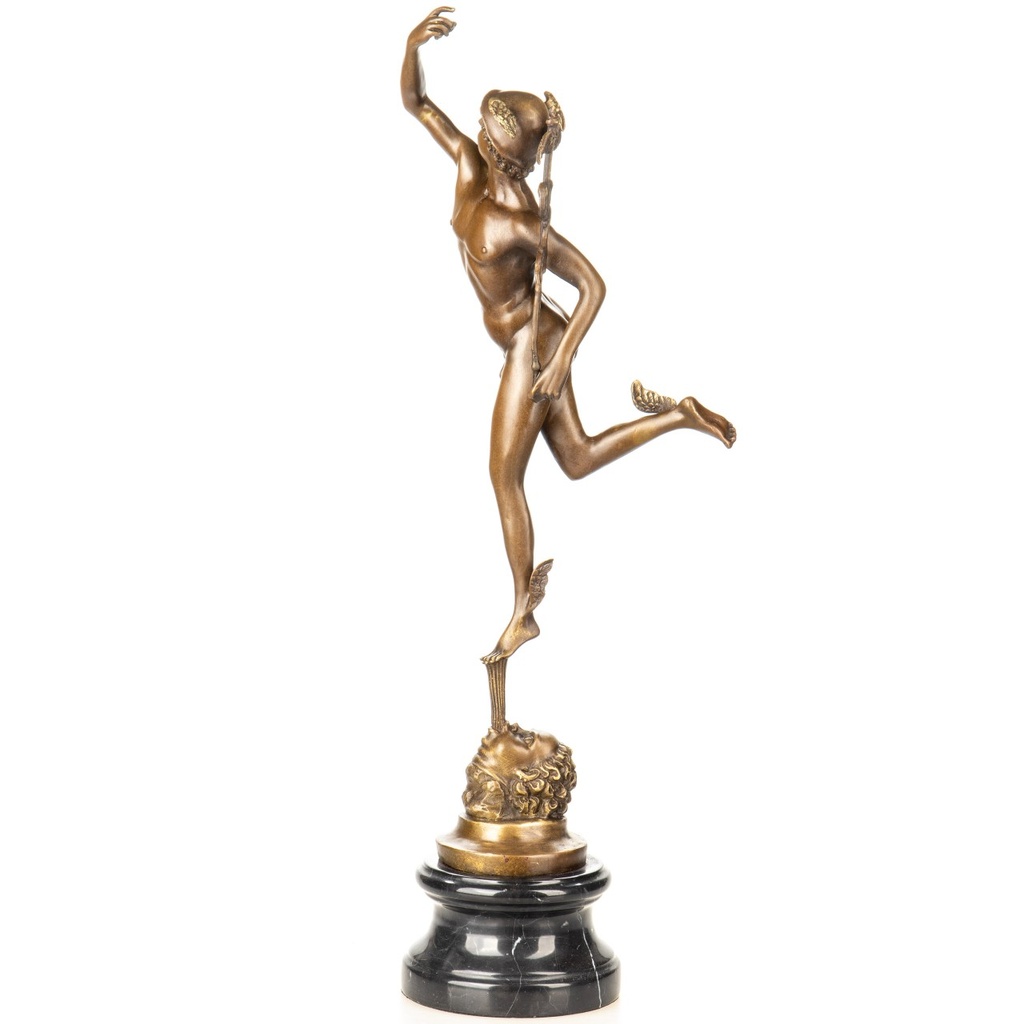 [LA-1822406] Bronzeskulptur Bronzefigur Hermes Bild 4
