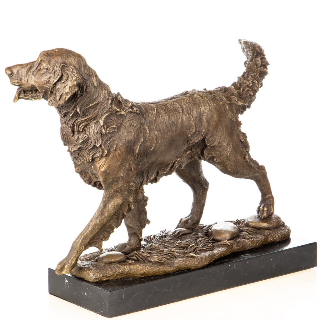 [LA-1822409] Bronzeskulptur Bronzefigur Jagdhund Bild 3