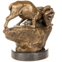 [LA-1822410] Bronzeskulptur Bronzefigur Steinböcke Bild 4