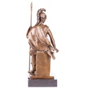 [LA-1822447] Bronzeskulptur Bronzefigur Griechische Kriegsgöttin Athena mit Speer Bild 3