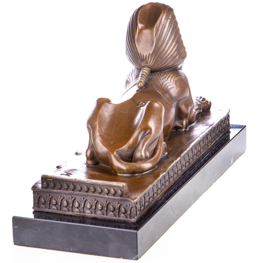 [LA-1822460] Bronzeskulptur Bronzefigur Sphinx Weinflaschenhalter Bild 2