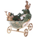 [LA-1822469] Porzellan mit Bronze Schale Kutsche mit Frau und Engel Bild 2