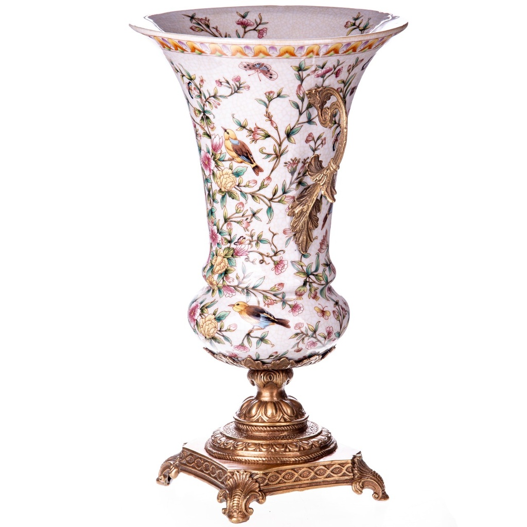 [LA-1822473] Porzellan mit Bronze Vase Bild 2