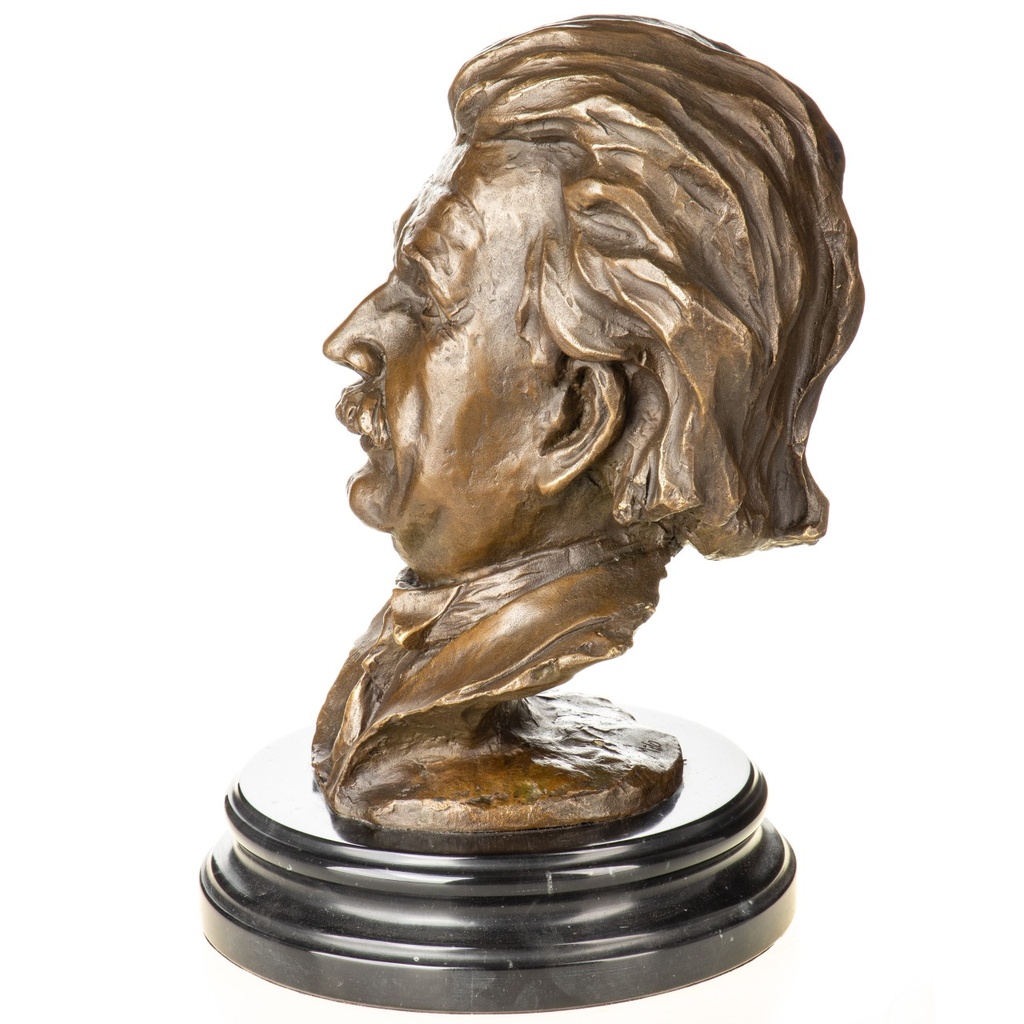 [LA-1822486] Bronzeskulptur Bronzefigur Büste Albert Einstein Bild 2