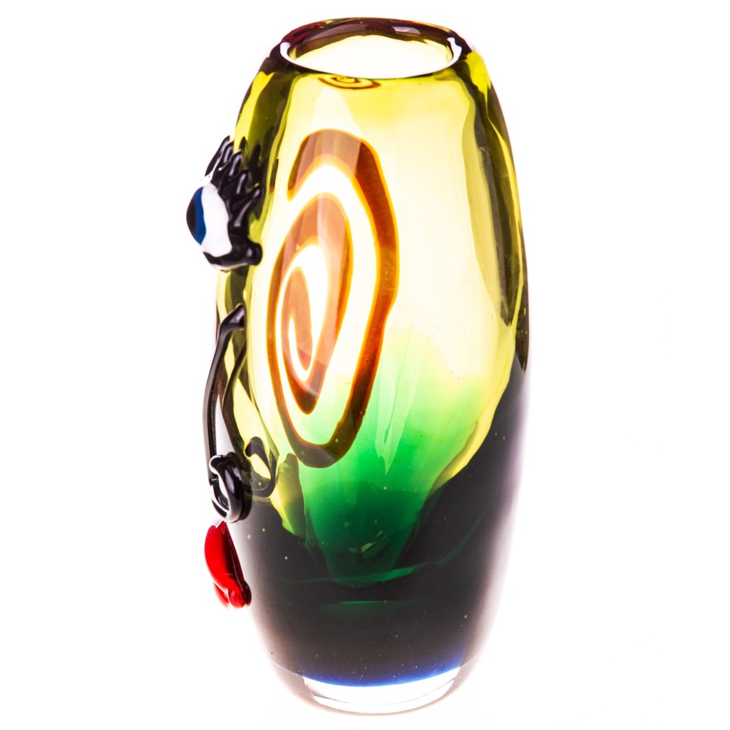 [LA-1822502] Murano-Stil Glas Vase mit Gesicht Bild 2
