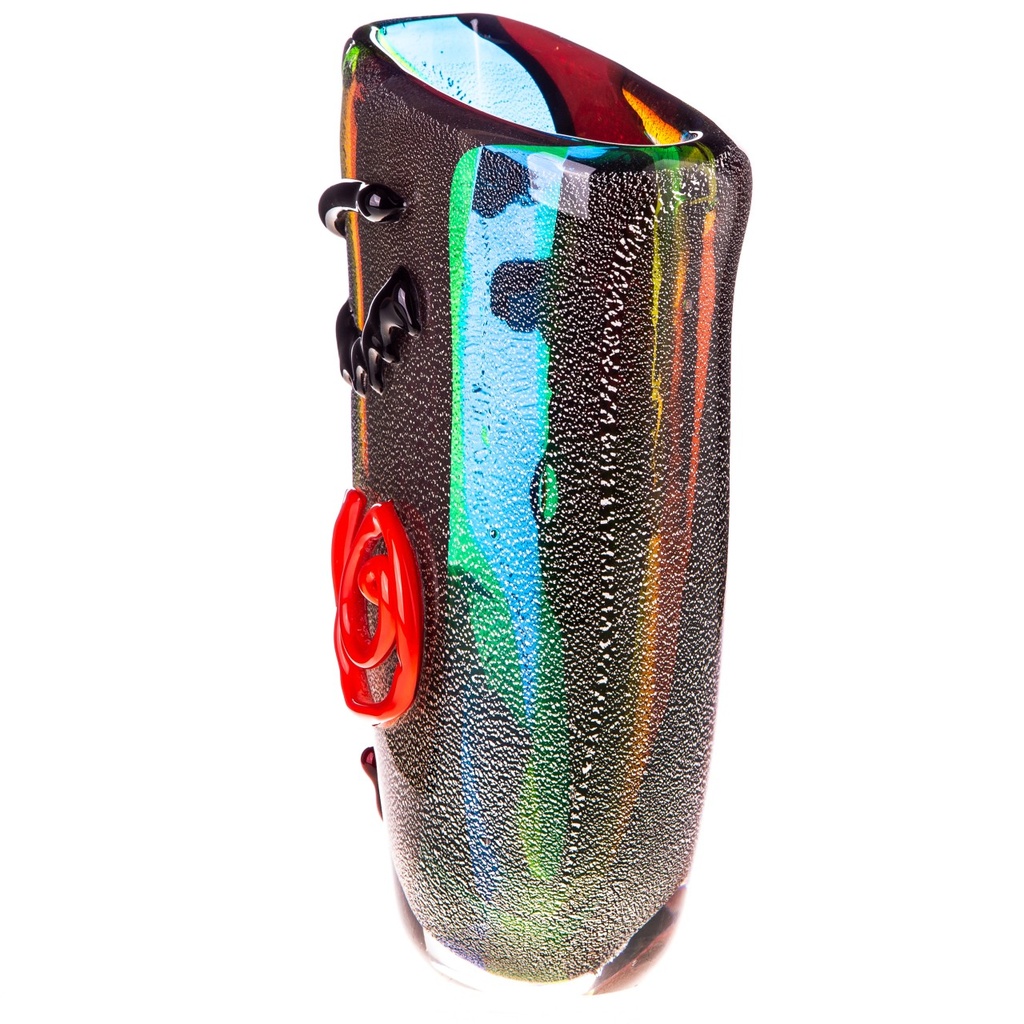 [LA-1822503] Murano-Stil Glas Vase mit Gesicht Bild 2