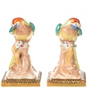 [LA-1822529] Porzellan mit Bronze Papageien Set / 2 Bild 2