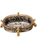 [LA-1822532] Porzellan mit Bronze Schale mit Engeln Bild 3