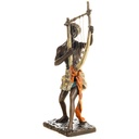 [LA-1822542] Farbige Bronzefigur Wiener Art Arabischer Musiker mit Harfe Bild 3