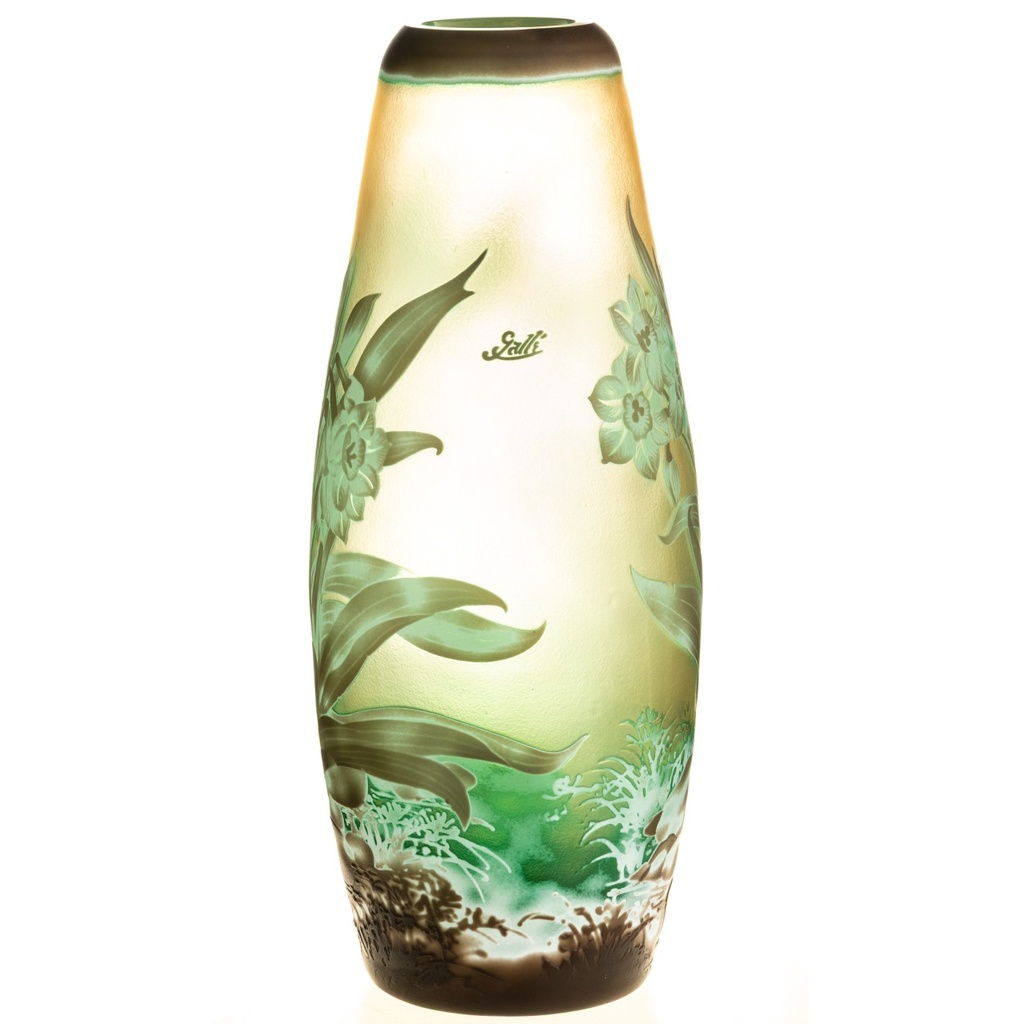 [LA-1822575] Handgefertigte Kameoglas Vase signiert Gallé und Tip Bild 3